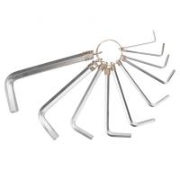 Ключи шестигранные 1,5-10 мм, набор 10 шт