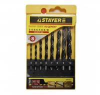 Сверло набор 8 шт (3-4-5-6-7-8-10 мм),по дереву