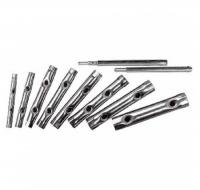 Ключи трубчато-свечные, хромированные, 6-22 мм, 10 шт