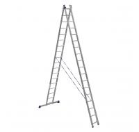 Лестница алюм. 2-х секционная универ. 2х17 ступеней (6217)