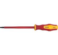 Отвертка диэлектрическая шлицевая,VDE1000V, SL5.5 x 125 мм, 52174