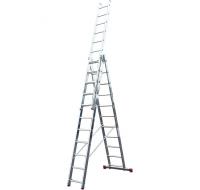 Лестница CORDA алюм. 3-х секционная универ. 3х 11 ступеней