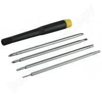 Отвертка для точных работ + 4 двустор. биты CV