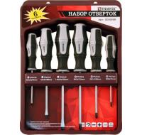 Набор отверток с крепежной планкой, 6 предметов 52291