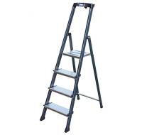 Стремянка анодированная Securo с широкими  4 ступенями