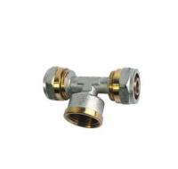 Тройник (цанга-гайка-цанга) 16 х 1/2 х 16