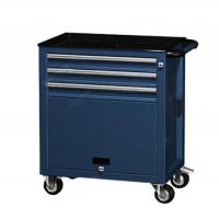 Тележка инструментальная с 3 ящиками и дверью,ц/замок,759х451х855h - синий
