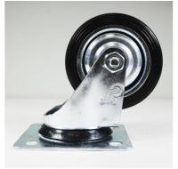 Колесо промышленное поворотное, черная резина, SC97, до 60кг