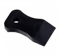 Шпатель резиновый, черный, 40 мм 1шт