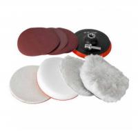 Насадки полировальные d 150 мм, Зубр  для дрели/УШМ, 7шт набор