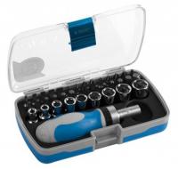 Набор отвертка Зубр Эксперт реверс с насадками в боксе, 38предметов