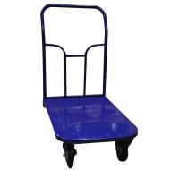 Тележка платформенная ТП4 (600х1200) с ручкой и колесами SC80(2шт) и FC80(2шт)