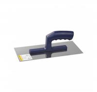 Гладилка нержавеющая 130 х 280 мм, с пластмассовой ручкой, зуб 4 х 4 мм