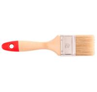 Кисть плоская 1' натуральная щетина, дер. ручка