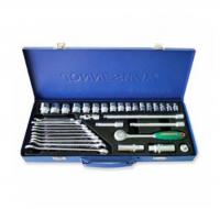 Набор торцевых головок 3/8" 6-22 мм и комбин.ключей 7-17 мм, 36 предметов  047394