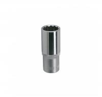 Головка торцевая 12-гранная глубокая 1/2" DR, 21мм 049070