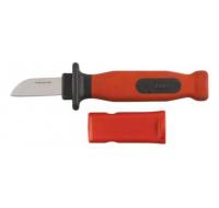 Нож изолированный 1000 В, нержавеющая сталь, лезвие 50мм, прорезин.ручка