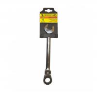 Ключ гаечный комбинированный 19 х 19 мм с шарниром, трещоткой