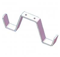 Держатель универсал. для велосипедов белый 25х80х50х80х2,5х4,0мм