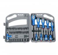 Набор отвертка Зубр Эксперт с насадками  в боксе, 46 предметов