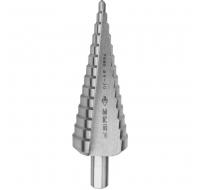 Сверло 'Эксперт' 14-ступенчатое d 4-30мм, L-100мм, трехгран.хв. 10мм
